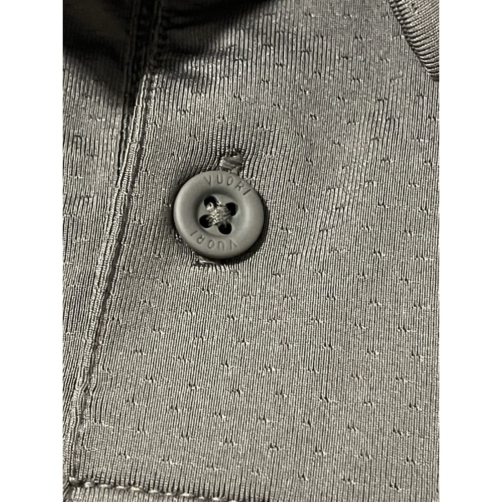 Vuori Performance Gray Polo Shirt Men's XXL Short Sleeve Pocket - Picture 4 of 6